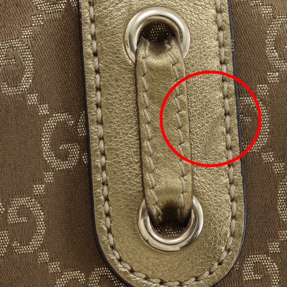 GUCCI Authentic Gold Canvas Tote Bag - Picture 15 of 16